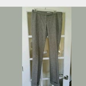 71 Montaigne Black Wool Blend Tweed Pants Size 3